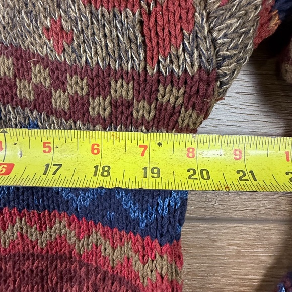 GANT Vintage Hand Framed Crewneck Sweater Brown Size M Patterned 90's - Picture 8 of 11